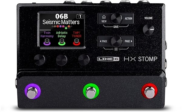 open zoom image for Line 6 HX Stomp Compact Amp and Effects Processor, Black, Main