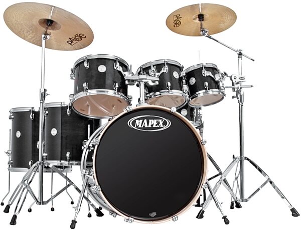 open zoom image for Mapex HZB728S Horizon Birch Drum Shell Kit, 7-Piece, Midnight Black