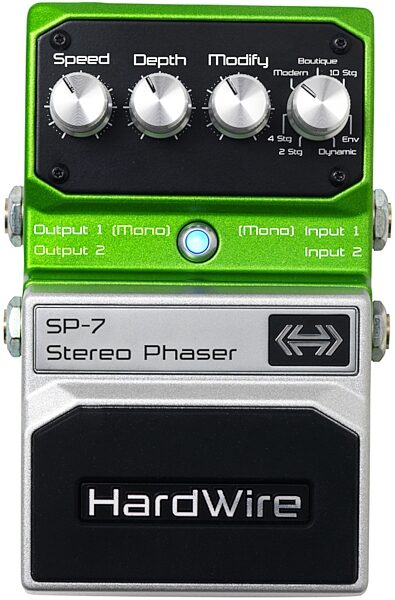 open zoom image for HardWire SP-7 Stereo Phaser Pedal, Main