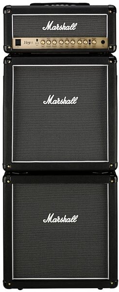 open zoom image for Marshall Haze Guitar Amplifier Full Stack with MHZ15 Head and MHZ112A, MHZ112B Cabinets, Front