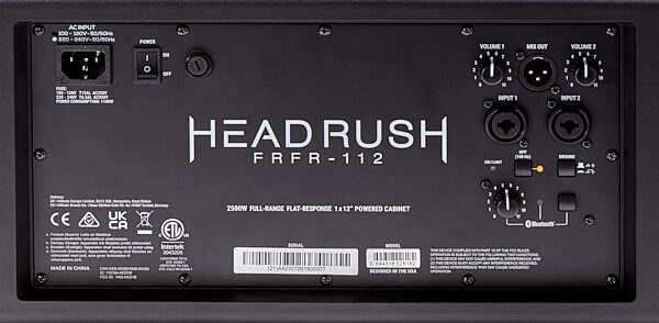 open zoom image for HeadRush FRFR112 MKII Bluetooth Powered Speaker Cabinet (2500 Watts), New, Action Position Back