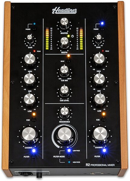 open zoom image for Headliner R2 2-Channel Rotary DJ Mixer, New, Action Position Back