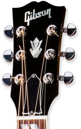 open zoom image for Gibson CJ165EC Compact Rosewood Cutaway Acoustic-Electric Guitar (With Case), Headstock