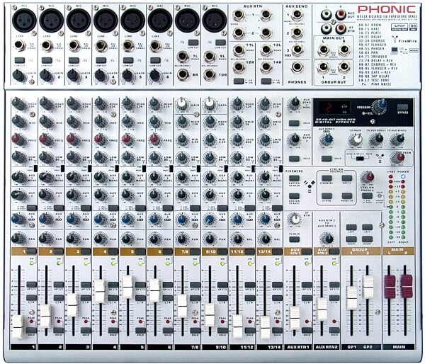 open zoom image for Phonic Helix18 FireWire MKII 18-Channel Mixer, Angle