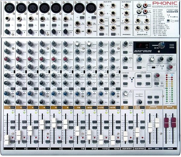 open zoom image for Phonic Helix18 FireWire MKII 18-Channel Mixer, Main