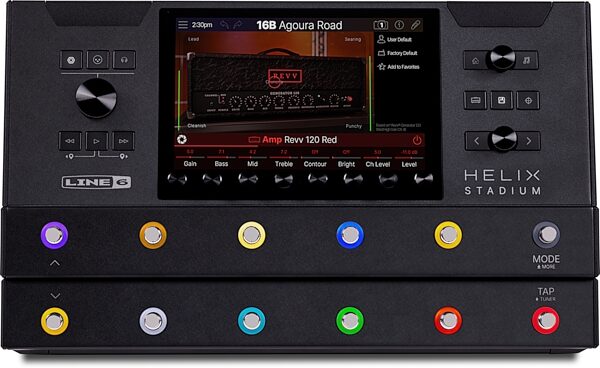 open zoom image for Line 6 Helix Stadium Floor Multi-Effects Processor Pedal, New, Action Position Back