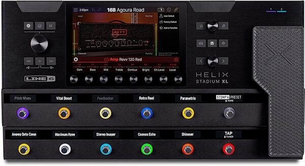 open zoom image for Line 6 Helix Stadium XL Floor Multi-Effects Processor Pedal, New, Action Position Back