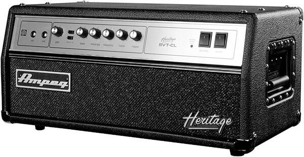 open zoom image for Ampeg Heritage Series SVT-CL Classic Bass Amplifier Head (300 Watts), Right Angle