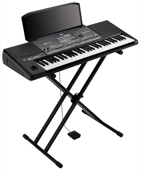 open zoom image for Korg Pa600QT Arranger Workstation Keyboard, 61-Key, Shown with Optional Accessories