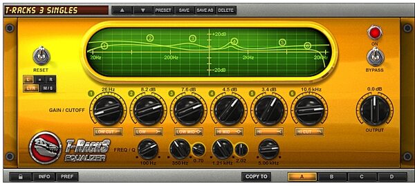 open zoom image for IK Multimedia T-RackS 3 Singles Mastering Software (Mac and Windows), Classic EQ