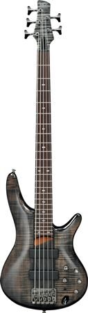 open zoom image for Ibanez SR705 5-String Electric Bass Guitar, Black Ice