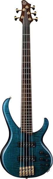 open zoom image for Ibanez BTB1405E Premium Electric Bass, 5-String with Gig Bag, Deep Ocean Flat