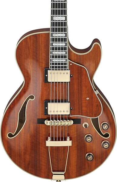 open zoom image for Ibanez AG95K Artcore Expressionist Hollowbody Electric Guitar, Natural, Open Box (Good), Action Position Back