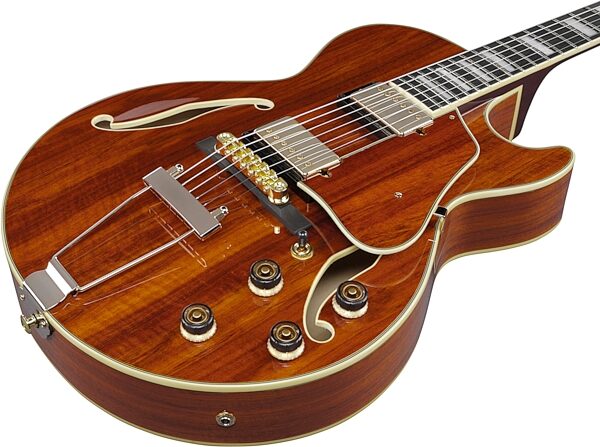 open zoom image for Ibanez AG95K Artcore Expressionist Hollowbody Electric Guitar, Natural, Open Box (Good), Action Position Back