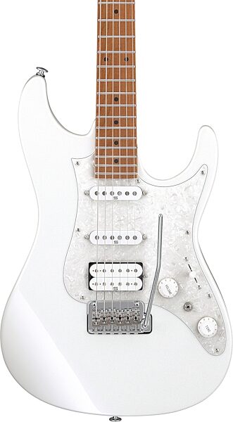 open zoom image for Ibanez AZ2204 Prestige Electric Guitar (with Case), Pearl White, Open Box (Very Good), Action Position Back