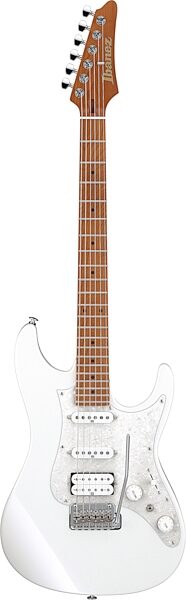 open zoom image for Ibanez AZ2204 Prestige Electric Guitar (with Case), Pearl White, Open Box (Very Good), Action Position Back