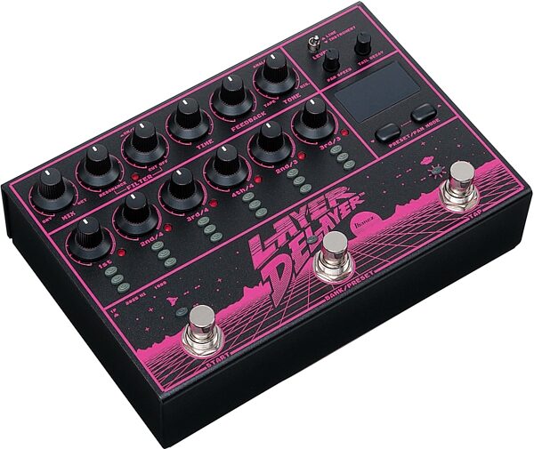 open zoom image for Ibanez Layer Delayer Multi-Head Delay Pedal, New, Action Position Back