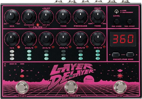 open zoom image for Ibanez Layer Delayer Multi-Head Delay Pedal, New, Main