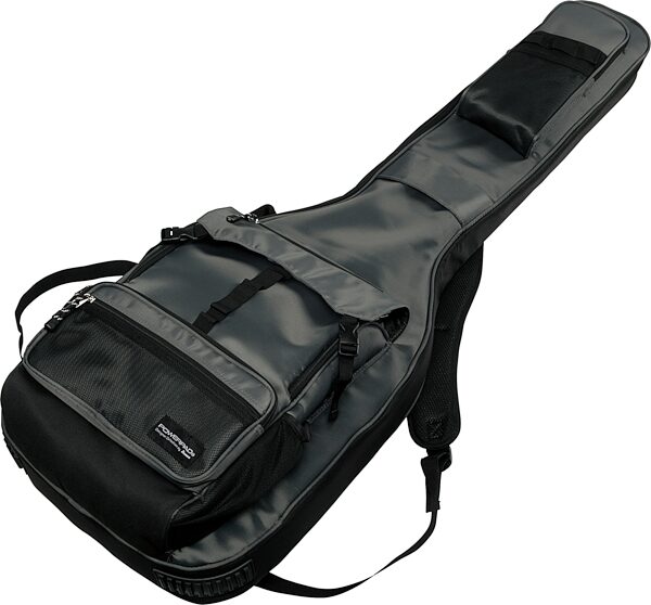 open zoom image for Ibanez IBB651 Powerpad Bass Guitar Bag, Gray, Action Position Back