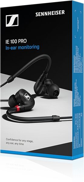 open zoom image for Sennheiser IE 100 PRO Dynamic In-Ear Monitor Headphones, Black, Box