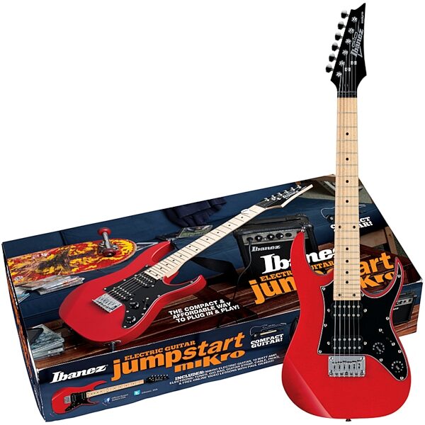 open zoom image for Ibanez IJM21M Mikro Electric Guitar Package, Red