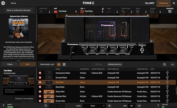 open zoom image for IK Multimedia TONEX ONE BASS Modeling Pedal, New, Action Position Back