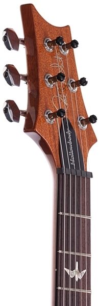 open zoom image for PRS Paul Reed Smith Singlecut Hollowbody II Electric Guitar (with Case), Trampas Green - Headstock Front