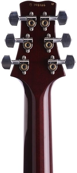 open zoom image for PRS Paul Reed Smith Santana Signature 10-Top 2013 Electric Guitar (with Case), Black Gold Burst - Headstock Back