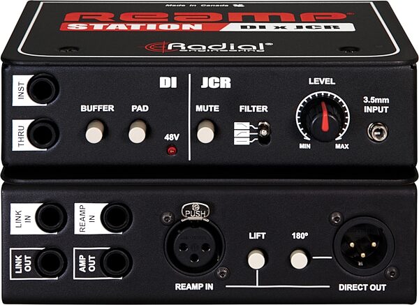 open zoom image for Radial Reamp Station Combination Active DI x JCR Reamper, New, Action Position Back