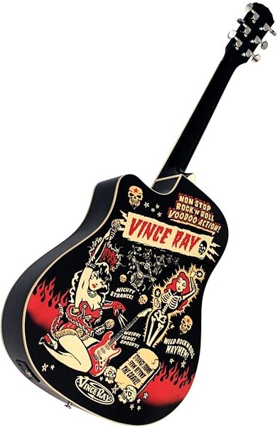 open zoom image for Fender T-Bucket 300CE Vince Ray Voodoo Acoustic-Electric Guitar, Closeup View 5