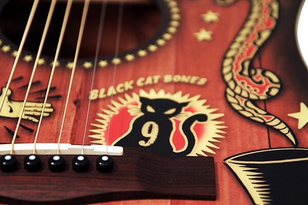 open zoom image for Fender T-Bucket 300CE Vince Ray Voodoo Acoustic-Electric Guitar, Closeup View 8
