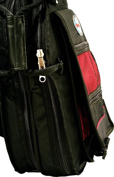open zoom image for World Tour Pro Dual Bass Guitar Gig Bag, Side Closeup