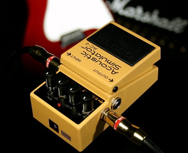 open zoom image for Boss AC2 Acoustic Simulator Pedal, Application Shot Back
