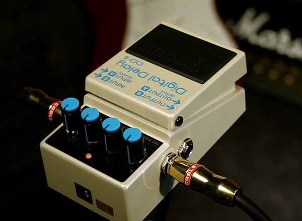 open zoom image for Boss DD6 Digital Delay Pedal, Application Shot Back