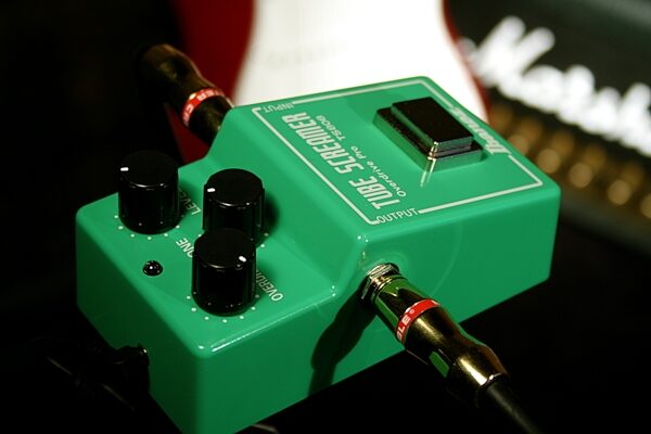 open zoom image for Ibanez TS808 Tube Screamer Reissue Overdrive Pedal, New, Application Shot Back