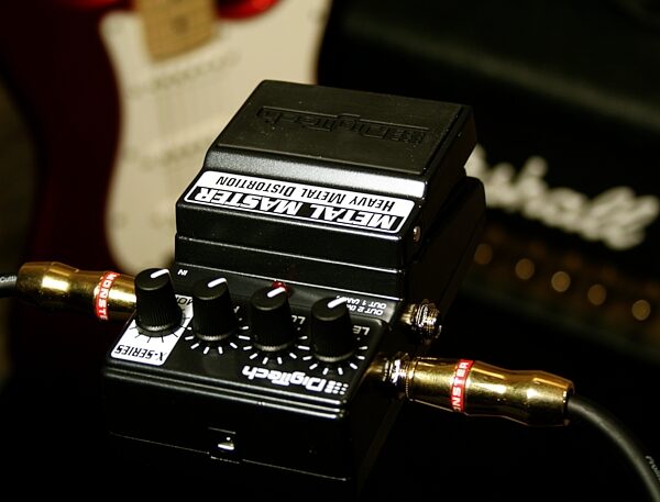 open zoom image for DigiTech Metal Master X-Series Heavy Metal Distortion Pedal, Application Shot Back
