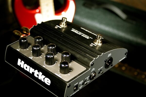 open zoom image for Hartke VXL Bass Attack Pedal and Direct Box, Application Shot Back