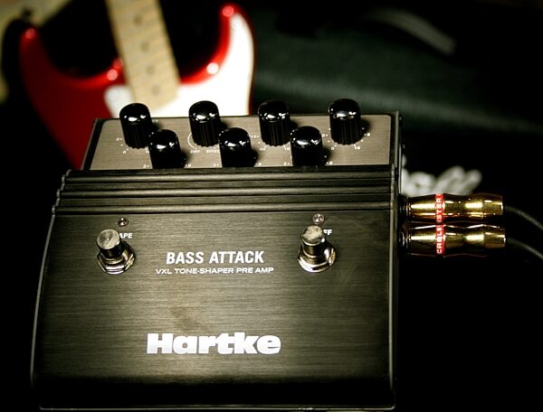 open zoom image for Hartke VXL Bass Attack Pedal and Direct Box, Application Shot Front