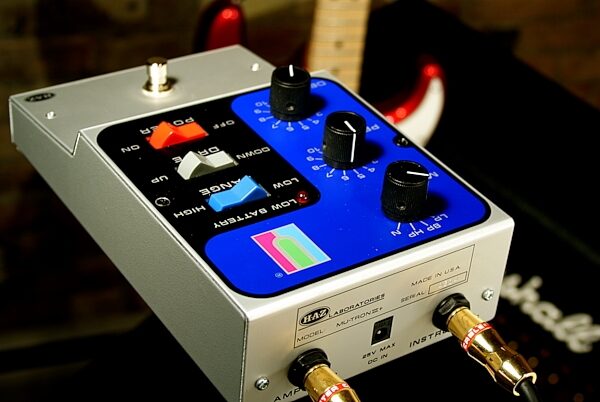 open zoom image for HAZ Laboratories Mu-Tron III+ Envelope Filter Pedal, Application Shot Back