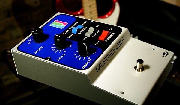 open zoom image for HAZ Laboratories Mu-Tron III+ Envelope Filter Pedal, Application Shot Front