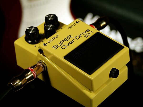 open zoom image for Boss SD-1 Super Overdrive Pedal, New, Application Shot Front