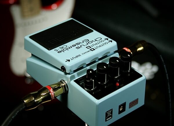 open zoom image for Boss CE-5 Stereo Chorus Ensemble Pedal, New, Application Shot Back