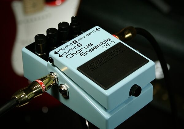 open zoom image for Boss CE-5 Stereo Chorus Ensemble Pedal, New, Application Shot Front