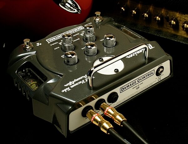 open zoom image for Damage Control Demonizer Class A Distortion Pedal, Application Shot Back