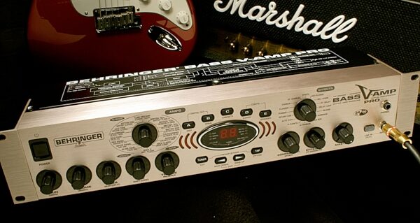 open zoom image for Behringer BASS V-AMP Pro Rackmount Bass Amplifier Modeler, Application Shot Front