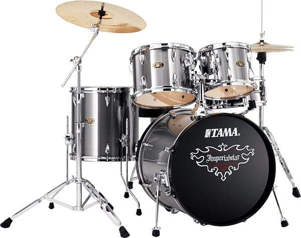 open zoom image for Tama IS50C Imperialstar 20 5-Piece Compact Drum Kit, Platinum Gray