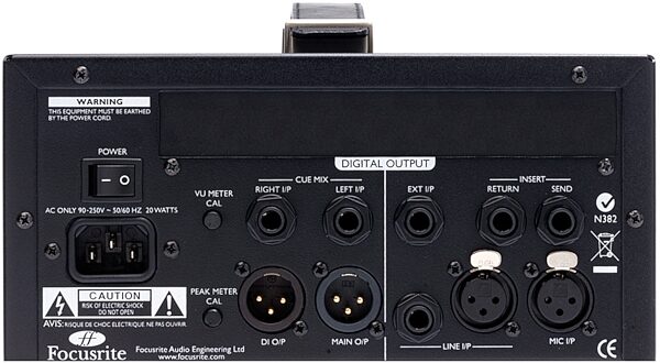 open zoom image for Focusrite ISA One Analogue Microphone Preamp, New, Rear