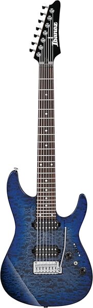 open zoom image for Ibanez AZ427P2QM Premium Electric Guitar (with Gig Bag), Twilight Blue Burst, Open Box (Very Good), Action Position Back