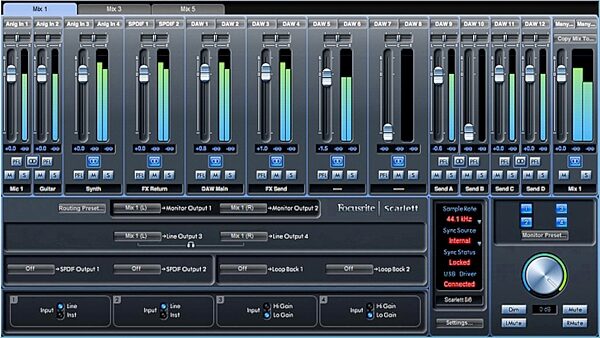 open zoom image for Focusrite Scarlett 8i6 USB Audio Interface, MixControl-