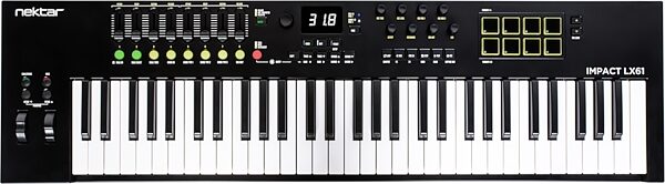 open zoom image for Nektar Impact LX61 MK3 USB Keyboard, 61-Key, New, Action Position Back